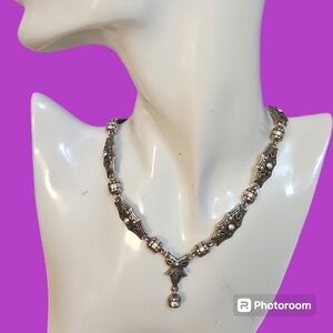 BRIGHTON Victorian Bow Coquette Bridal Castlecore Pearl Necklace